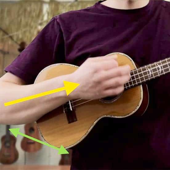How to properly hold a ukulele