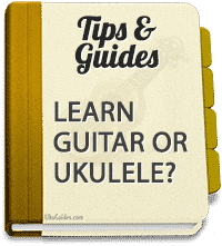Ukulele or guitar? A uke is easier to begin with!