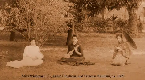 miss wildemann annie cleghorn princess kaiulani 1889