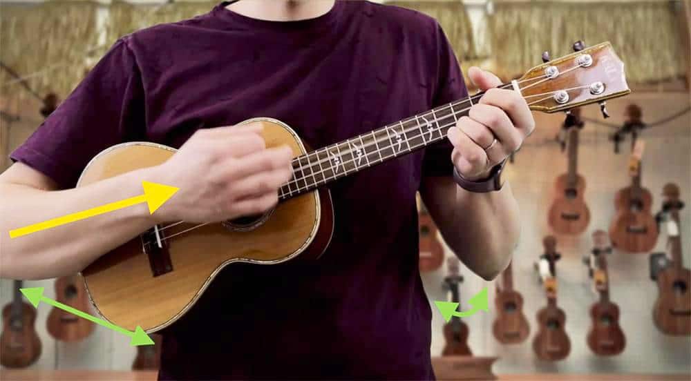 how to hold ukulele angles