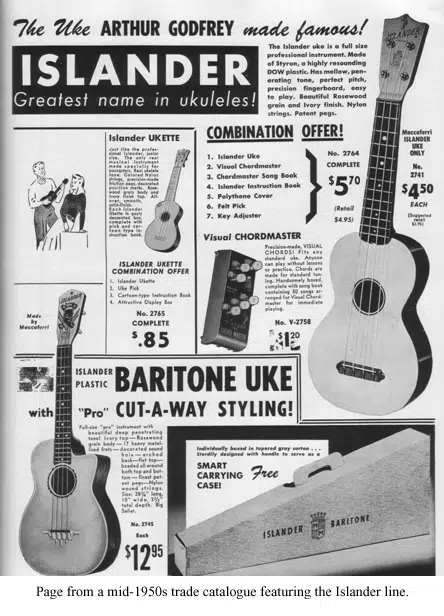 islander arthur godfrey ukulele boom popular